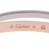 CARTIER カルティエ ラブブレスレット ハーフダイヤ #19 ユニセックス K18 ブレスレット Aランク 中古 銀蔵