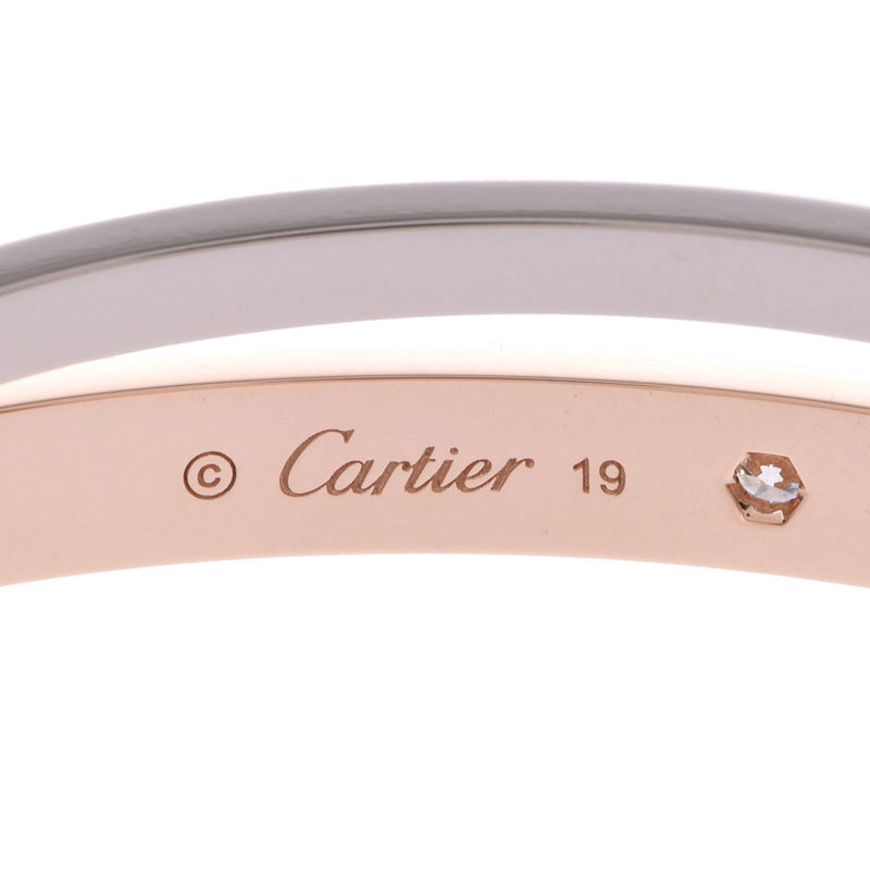 CARTIER カルティエ ラブブレスレット ハーフダイヤ #19 ユニセックス K18 ブレスレット Aランク 中古 銀蔵