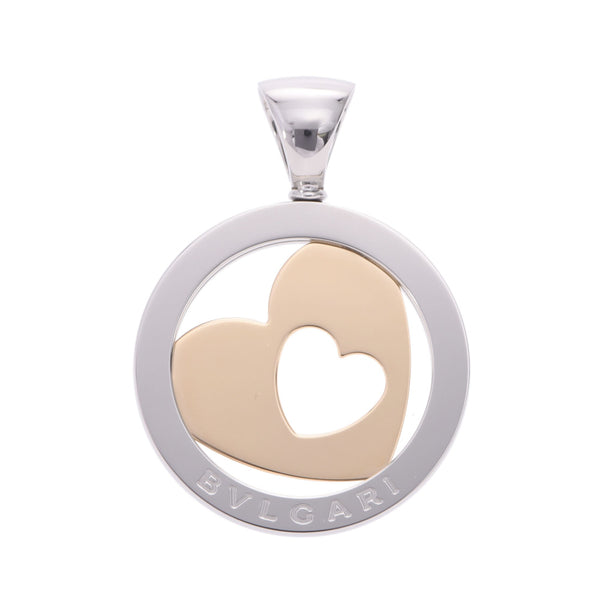 Bvlgari Bulgari Tondo Heart Motif女士SS / K18YG吊坠顶级A-Rank使用的水池