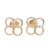 Tiffany & CO. Tiffany Quadropro Folo Readies K18YG Earrings A-rank used Silgrin