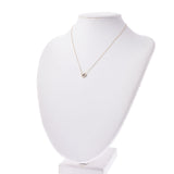 Tiffany & CO. Tiffany Dots Heart Necklace Ladies K18 YG / PT950 / Diamond Necklace A-Rank Used Silgrin
