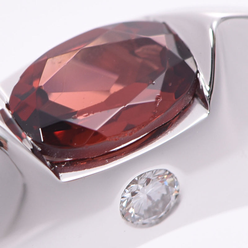 Piaget Piaget Aura Garnet / 1P Diamond # 48 8 Ladies K18WG Ring / Ring A Rank Used Silgrin