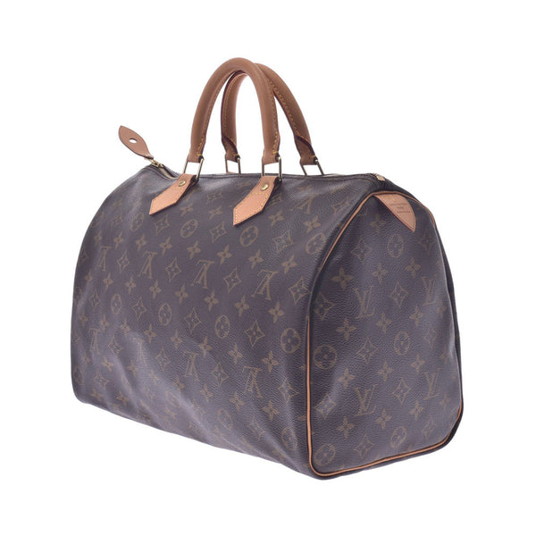 LOUIS VUITTON Louis Vuitton Monogram Speedy 35 Brown M41107 Unisex