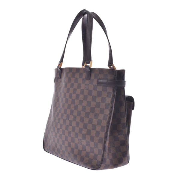 LOUIS VUITTON ルイヴィトン ダミエ ユゼス ブラウン N51128 ユニセックス ダミエキャンバス トートバッグ Aランク 中古 銀蔵