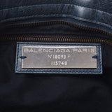 BALENCIAGA バレンシアガ ザ シティ 2WAYバッグ 青系 ユニセックス カーフ ハンドバッグ Bランク 中古 銀蔵