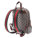 GUCCI Gucci GG Scrim Backpack Butterfly Flower Japan Limited Glacy Tea 427042 Unisex GG Sprim Canvas Leather Rucks Day Pack B Rank Used Sinkjo
