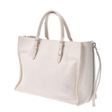 Balenciaga Valenciaga The Paper 2way Bag Ivory 370926 Women's Curf Handbags AB Rank Used Silgrin