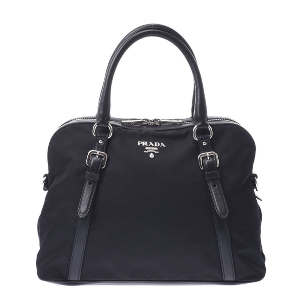 PRADA Prada Handbags Black 1BB912 Unisex Nylon / Leather 2WAY Bag A-Rank Used Sinkjo
