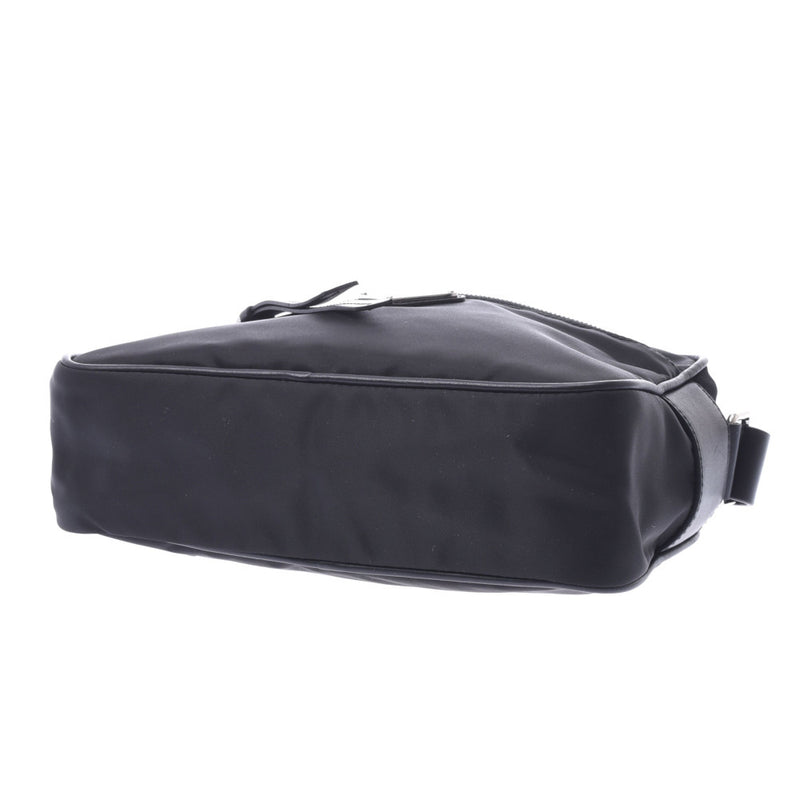 PRADA Prada Studs Black 1BC167 Unisex Nylon / Leather Shoulder Bag A Rank Used Ginzo