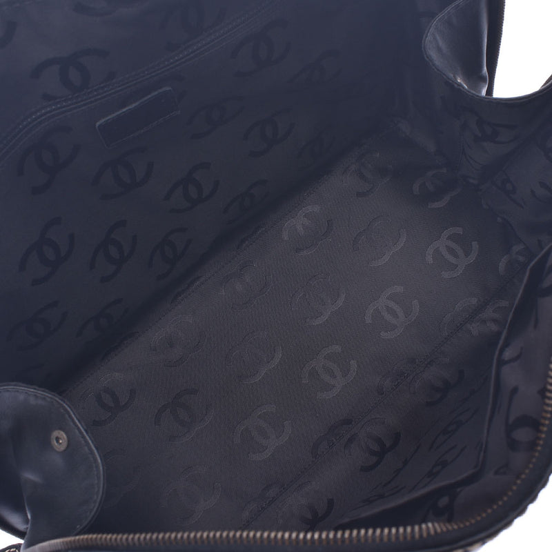 CHANEL Chanel Wild Stitch Black Women's Curf Boston Bag A-Rank Used Sinkjo