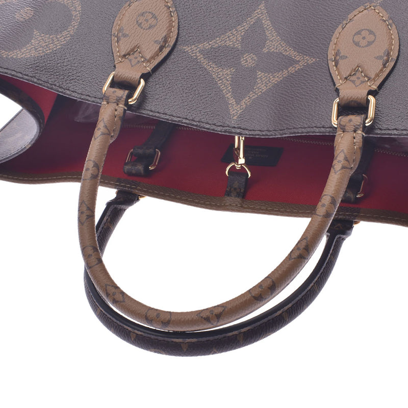 Louis Vuitton Louis Vuitton Giant Monogram在Zago GM Reverse Brown M45320 UniSEX Monogram反向帆布2way包新的Sanko