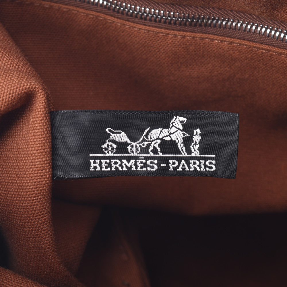 エルメスサクソー MM ブラウン ユニセックス キャンバス ハンドバッグ HERMES 中古 – 銀蔵オンライン