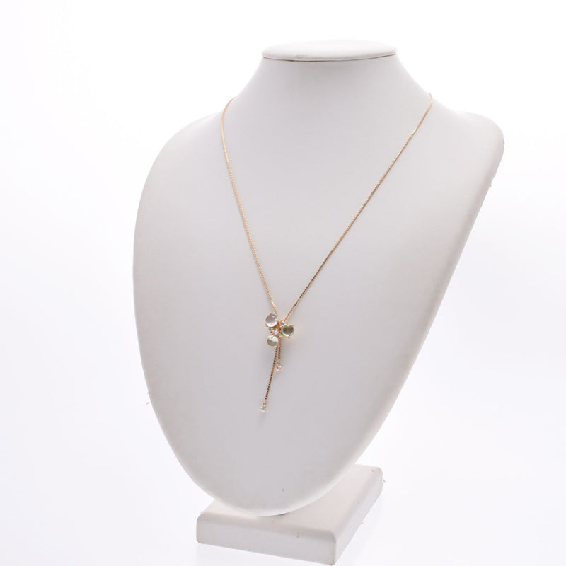 CELINE Celine Ladies K18YG/Diamond/Moonstone Necklace A Rank Used Ginzo