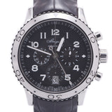 BREGUET Bregget Trans Atlantic XX1 3810ST / 92 / 9ZU Men's SS / Leather Watch Automatic Wound Gray Table A-Rank Used Sinkjo