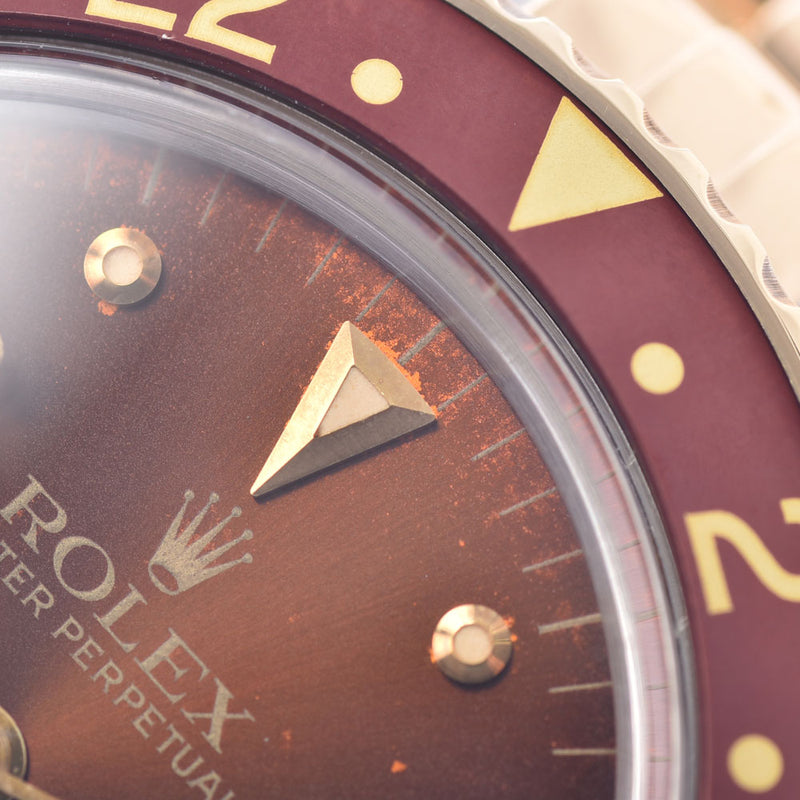 ROLEX 劳力士 GMT 大师富士图博表盘 16753 男士 YG/SS 手表自动绕组棕色表盘 AB 排名二手银藏