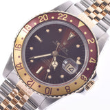 ROLEX Rolex GMT Master Fuji Body Dial 16753 Men's YG / SS Watch Automatic Wound Brown Dial AB Rank Used Silgrin