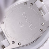 CHANEL シャネル J12 33mm 12Pダイヤ H1628 ボーイズ 白セラミック/SS 腕時計 クオーツ 白文字盤 Aランク 中古 銀蔵