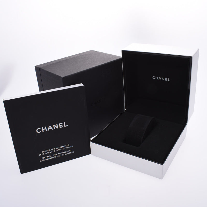 CHANEL 香奈儿 J12 33mm 12P 钻石 H1628 男孩白色陶瓷/SS 手表石英白色表盘 A 级二手银藏