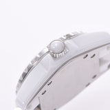 CHANEL Chanel J12 33mm 12P diamond H1628 Boys white ceramic /SS watch quartz white clockface A rank used silver storehouse