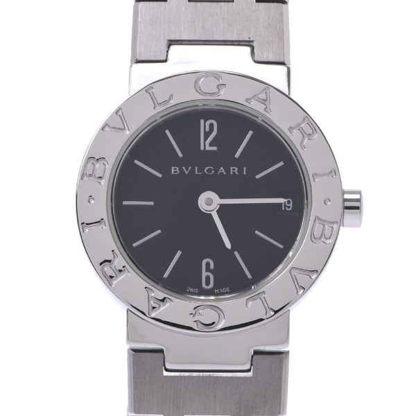 BVLGARI Bvlgari Bvlgari Bvlgari Bvlgari 23 BB23SS ladies SS watch Quartz Black Dial A Rank used silver stock