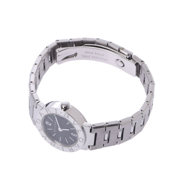 BVLGARI Bvlgari Bvlgari Bvlgari Bvlgari 23 BB23SS ladies SS watch Quartz Black Dial A Rank used silver stock