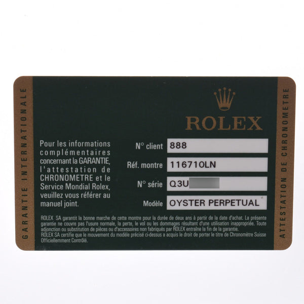 劳力士（Rolex）劳力士GMT Master 2 116710LN男士SS手表自动上链黑色表盘等级二手Ginzo