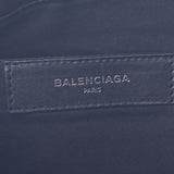 BALENCIAGA Valenciaga Navy Clip M Black / White 373834 Unisex Canvas / Leather Clutch Bag B Rank Used Sinkjo
