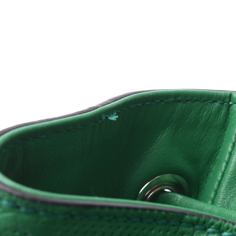 Gucci Gucci GG背包绿色625770男士浮雕皮革披肩日包新的Sanko