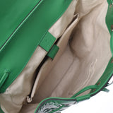 GUCCI Gucci GG Backpack Green 625770 Men's Embossed Leather Backpack Daypack Shindon Used Ginzo