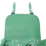 GUCCI Gucci GG Backpack Green 625770 Men's Embossed Leather Backpack Daypack Shindon Used Ginzo