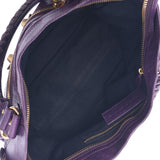 Balenciaga Valenciaga The Giant City 2way Bag Purple Gold Bracket 173084 Women's Curf Handbag B Rank Used Sinkjo