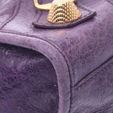 Balenciaga Valenciaga The Giant City 2way Bag Purple Gold Bracket 173084 Women's Curf Handbag B Rank Used Sinkjo