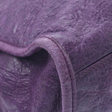 Balenciaga Valenciaga The Giant City 2way Bag紫色金支架173084女性凝乳手袋B排名使用水池