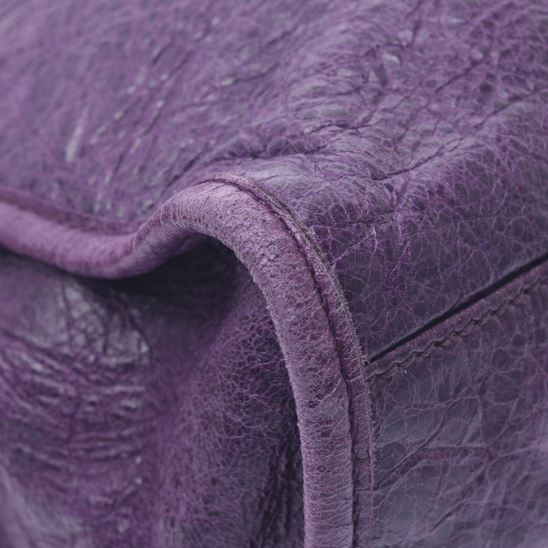 Balenciaga Valenciaga The Giant City 2way Bag Purple Gold Bracket 173084 Women's Curf Handbag B Rank Used Sinkjo