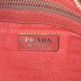 PRADA プラダ ワンショルダーバッグ 朱色 ゴールド金具 レディース カーフ セミショルダーバッグ Aランク 中古 銀蔵