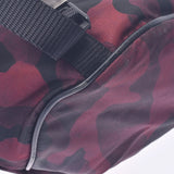 【Financial Results Sale】 PRADA Prada Camouflage Camofra Red /Black Unisex Nylon Shoulder Bag B Rank Used Ginzo