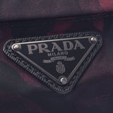 【Financial Results Sale】 PRADA Prada Camouflage Camofra Red /Black Unisex Nylon Shoulder Bag B Rank Used Ginzo