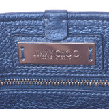 Jimmy Choo Jimmy Choo手提包迷你星螺柱金属蓝色银色支架女士Curf Handbags Ab排名使用Silgrin