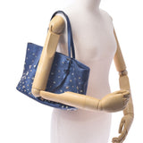 Jimmy Choo Jimmy Choo手提包迷你星螺柱金属蓝色银色支架女士Curf Handbags Ab排名使用Silgrin