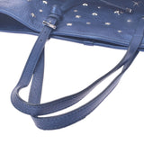 Jimmy Choo Jimmy Choo Tote Bag Mini Star Studs Metallic Blue Silver Bracket Ladies Curf Handbags AB Rank Used Silgrin