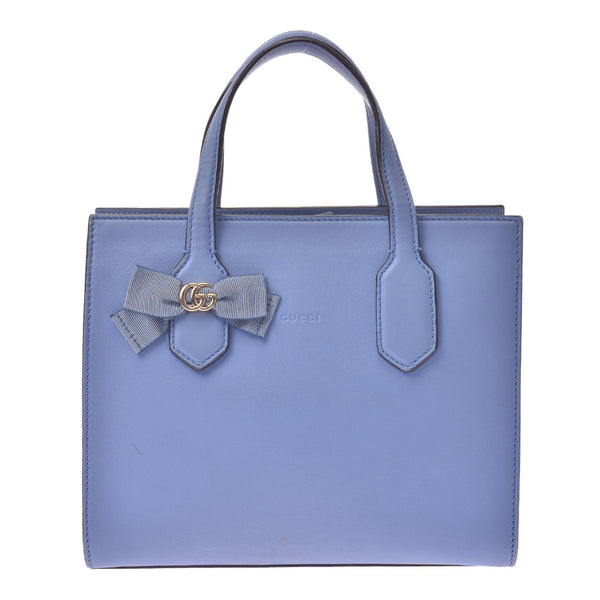 【Financial sales】 GUCCI Gucci 2way bag Blue 443089 Women's Curf Handbag B Rank Used Silgrin