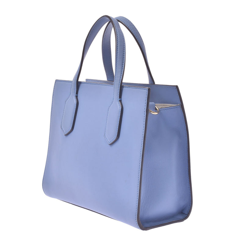 【金融销售】Gucci Gucci 2way Bag Blue 443089女性的凝乳手袋B排名使用Silgrin