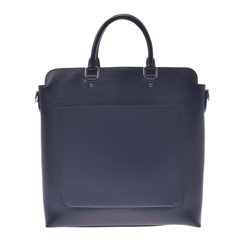 Louis Vuitton Brooks Tote 14127 Black Men's Epi Leather 2WAY Bag 