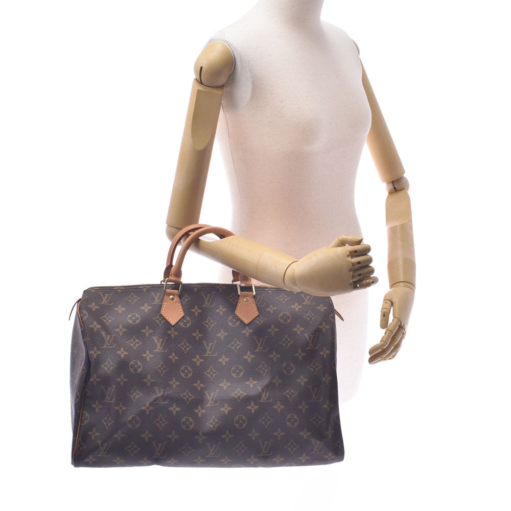 LOUIS VUITTON ルイヴィトン モノグラム スピーディ40 ブラウン M41522 ユニセックス モノグラムキャンバス ハンドバッグ  ABランク 中古 - Com