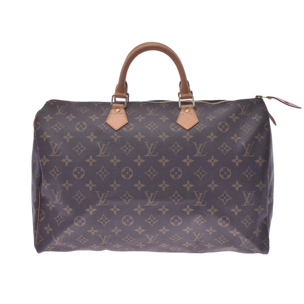 Louis Vuitton Louis Vuitton Monogram Speedy 40 Brown M41522 Unisex Monogram Canvas Handbags AB Rank Used Sinkjo