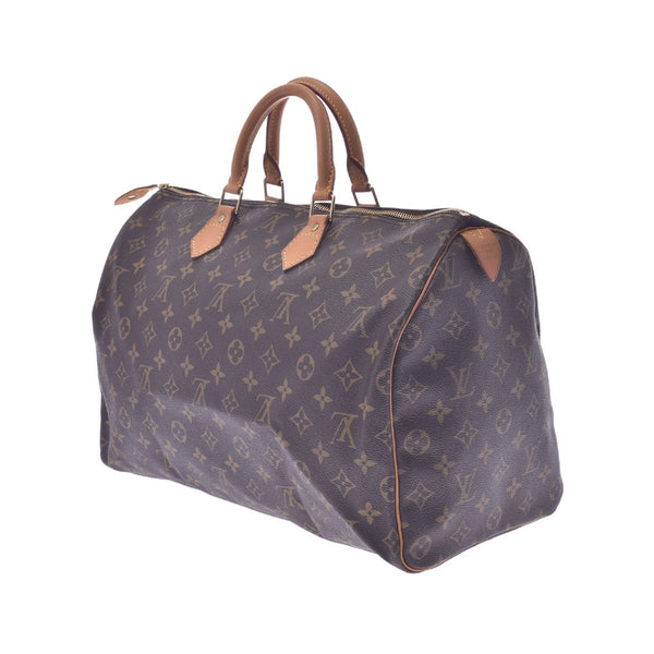 Louis Vuitton Louis Vuitton Monogram Speedy 40 Brown M41522 Unisex Monogram Canvas Handbags AB Rank Used Sinkjo