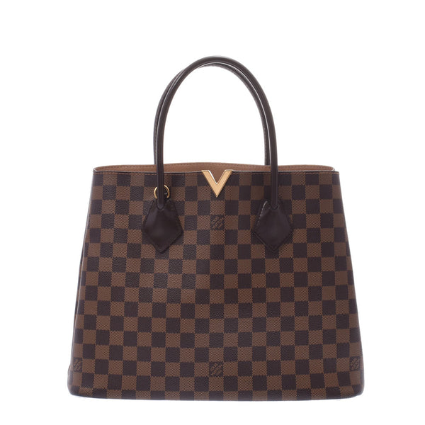 LOUIS VUITTON ルイヴィトン ダミエ ケンジントン 2WAYバッグ ブラウン N41435 レディース ダミエキャンバス ハンドバッグ ABランク 中古 銀蔵