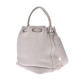 Louis Vuitton Louis Vuitton Noe PM White Ladies Triyon Leather Shoulder Bag A-Rank Used Silgrin
