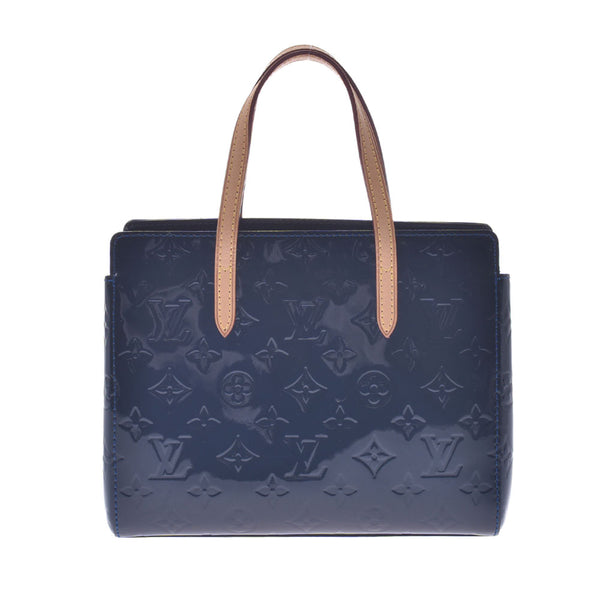 Louis Vuitton Louis Vuitton Verni Catalina BB Grand Blue M90051 Women's Monogram Verni Handbag A-rank used Silgrin