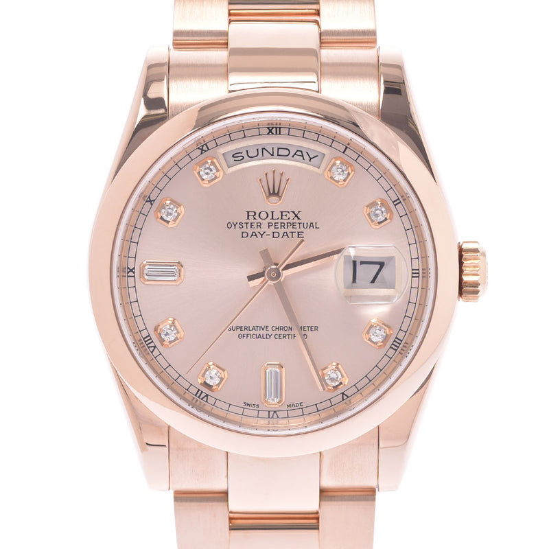 ロレックスデイデイト 10Pダイヤ メンズ 腕時計 118205Ａ ROLEX 中古